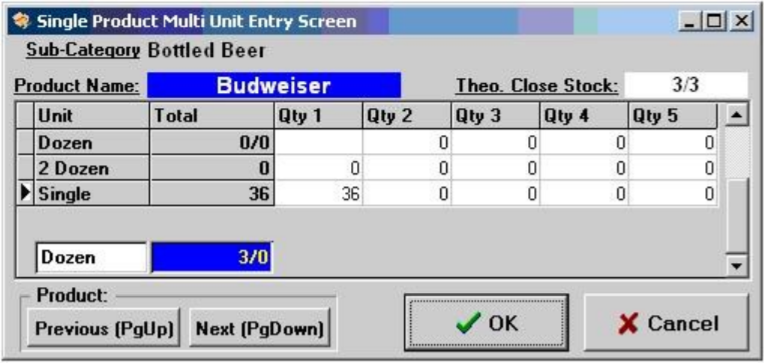 Zonal Aztec Database Module Aztec How To - Stocks - Entering a Stock with Zones