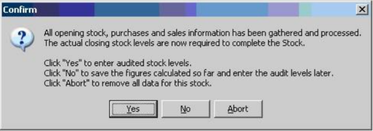 Aztec How To - Stocks - Entering a Stock with Zones
