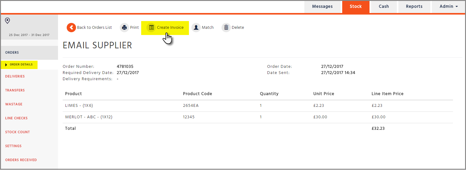 Rust Check Invoice Enterprise - Stock - Invoices And Credits
