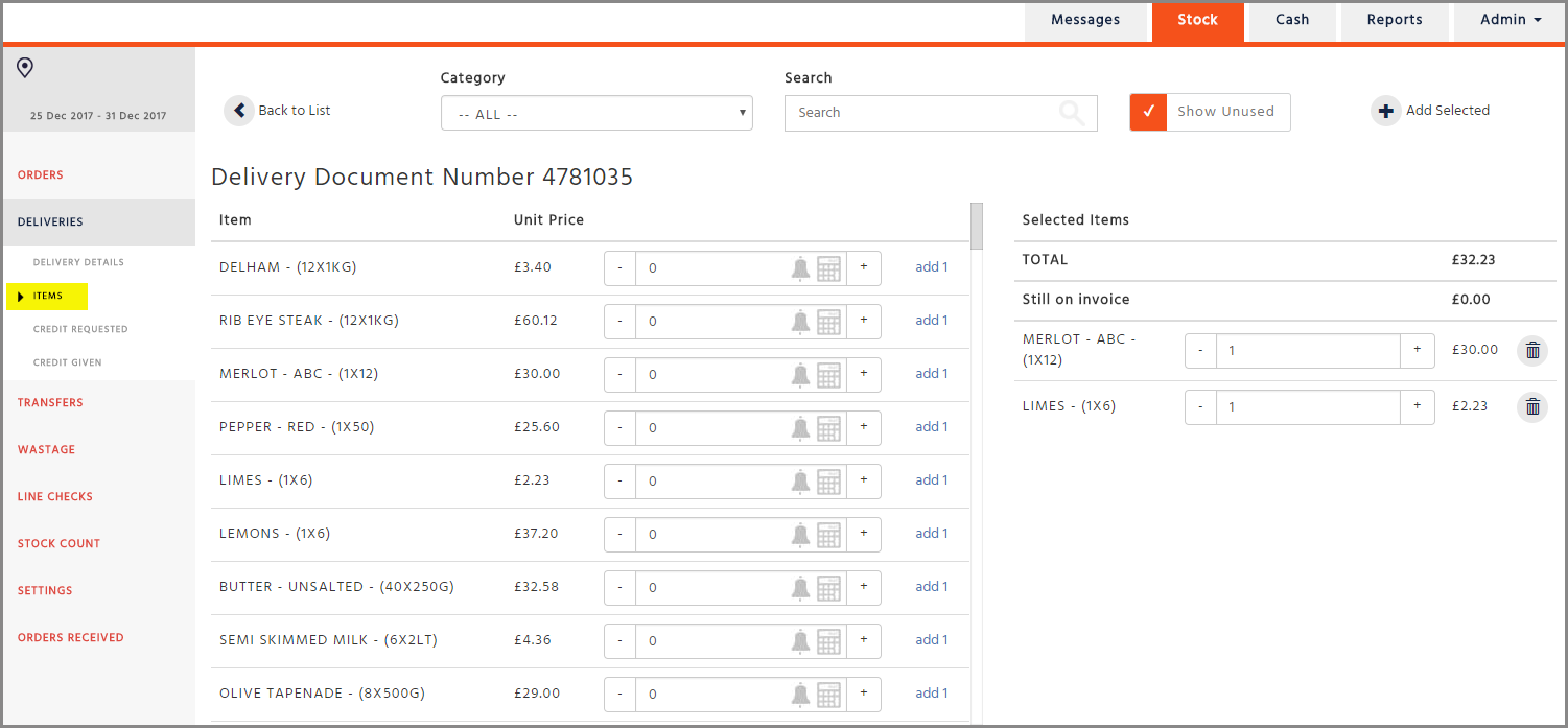 Rust Check Invoice Enterprise - Stock - Invoices And Credits