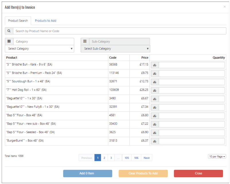 Raising a Manual Invoice